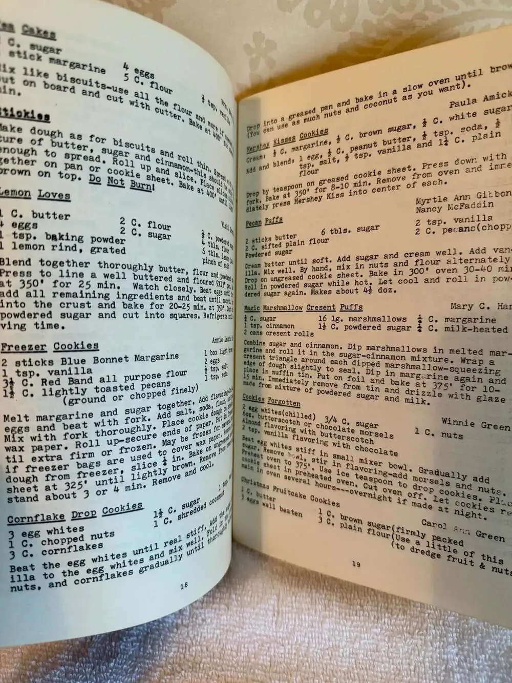 Rare Old South Secrets from Puddin’ Swamp SC Community Cookbook Turbeville